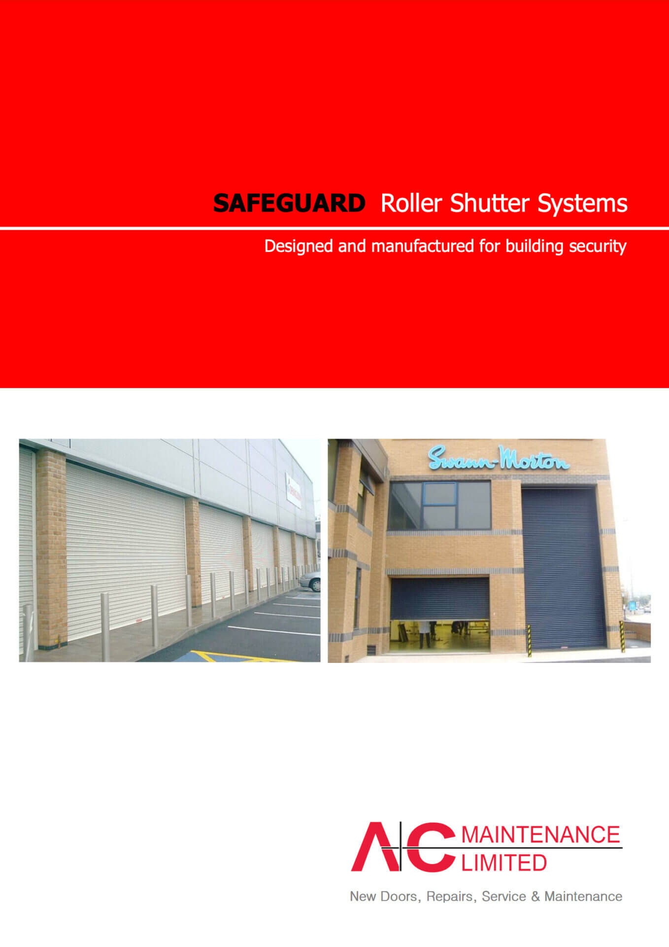 industrial roller shutters brochure cover